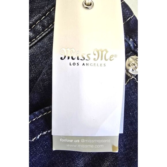 Miss Me Women's Heaven Slim Fit Dark Wash High Rise Flare Jeans Size 31 … - Picture 8 of 16